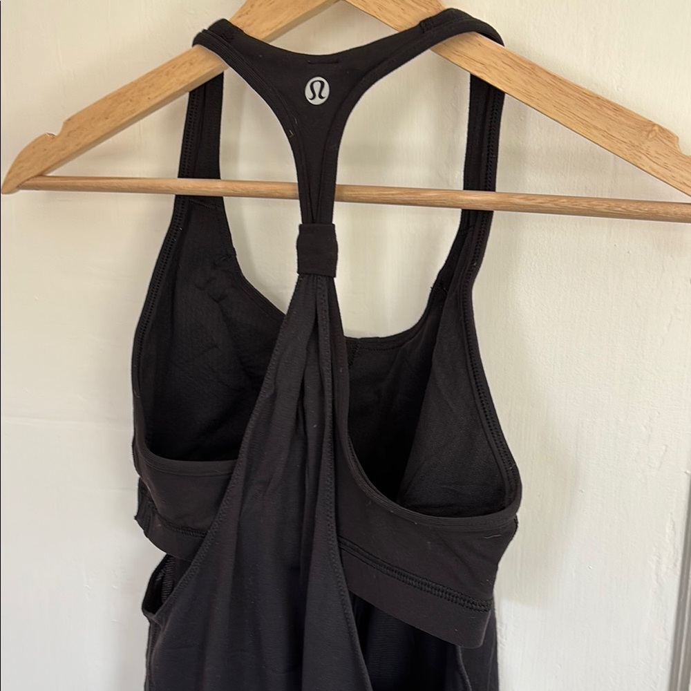 Lululemon Black Racerback Tank Top
